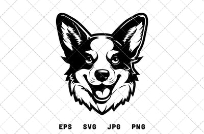 Corgi Mascot Graphics - JPG, SVG, PNG, EPS - Digital Download with Commercial License for Cricut, Silhouette, Scan N Cut Crafting SVG Loveleen Kaur 