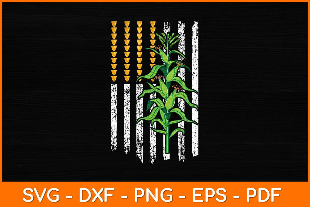 Corn Farmer - American Flag Crop Farmers Farm Farming Svg Design - So ...