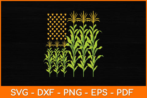 Corn Farmer - American Flag Crop Farmers Svg Design SVG artprintfile 