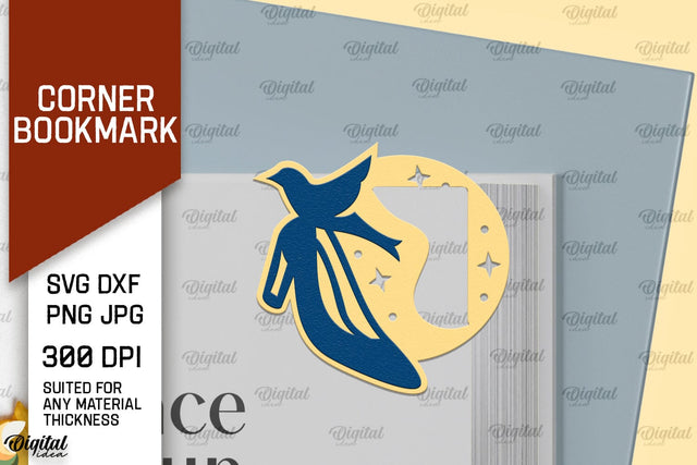 Corner Bookmark Paper Cut. Corner Bookmark SVG SVG Evgenyia Guschina 