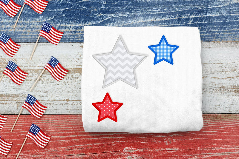 Corner Stars Applique Embroidery Embroidery/Applique DESIGNS Designed by Geeks 