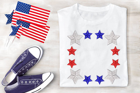 Corner Stars Mini Embroidery Embroidery/Applique DESIGNS Designed by Geeks 