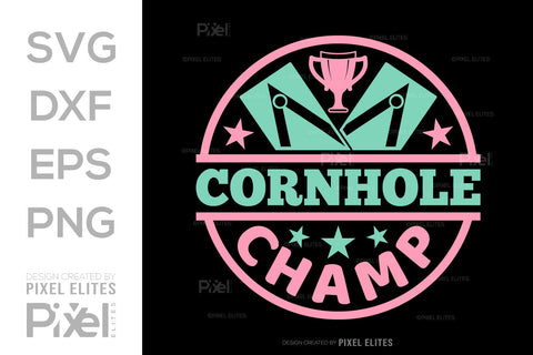 Cornhole Champ SVG Cornhole game Tshirt Bundle Cornhole Quote Design, PET 00105 SVG ETC Craft 