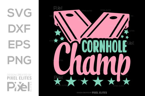 Cornhole Champ SVG Cornhole game Tshirt Bundle Cornhole Quote Design, PET 00105 SVG ETC Craft 