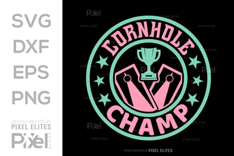 Cornhole Champ SVG Cornhole game Tshirt Bundle Cornhole Quote Design, PET 00105 SVG ETC Craft 