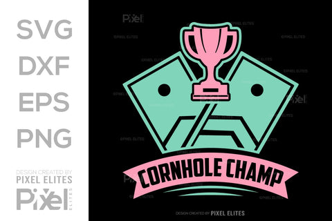 Cornhole Champ SVG Cornhole game Tshirt Bundle Cornhole Quote Design, PET 00105 SVG ETC Craft 