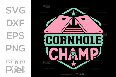 Cornhole Champ SVG Cornhole game Tshirt Bundle Cornhole Quote Design, PET 00105 SVG ETC Craft 