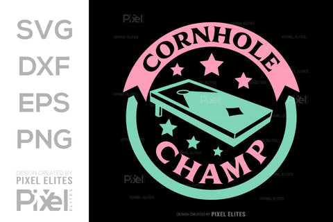 Cornhole Champ SVG Cornhole game Tshirt Bundle Cornhole Quote Design, PET 00105 SVG ETC Craft 