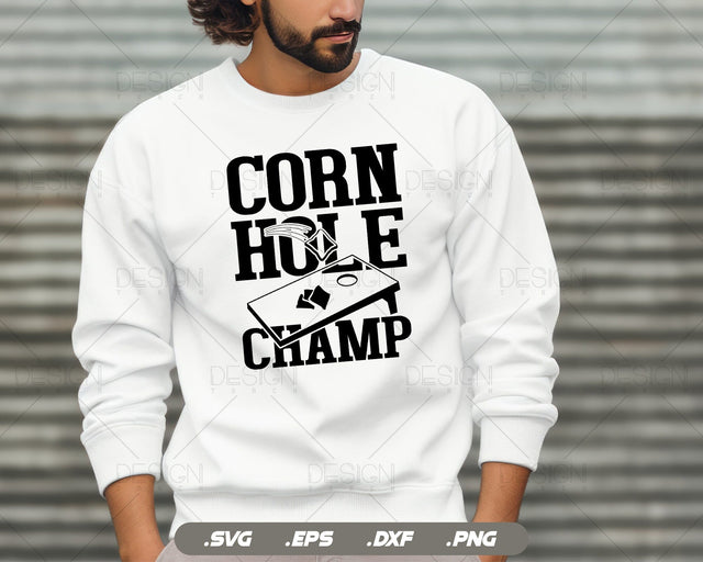 Cornhole Champ svg, Cornhole svg, tailgating game, svg files for cricut SVG DesignDestine 