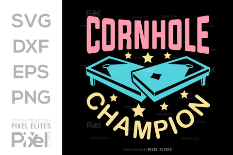 Cornhole Champion SVG Cornhole game Tshirt Bundle Cornhole Quote Design, PET 00101 SVG ETC Craft 