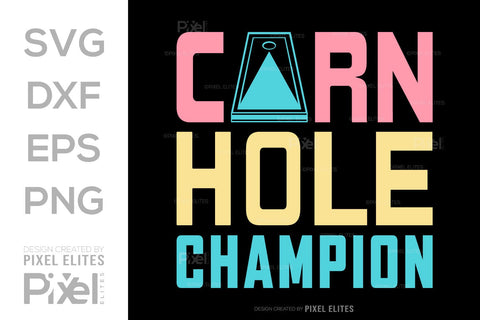 Cornhole Champion SVG Cornhole game Tshirt Bundle Cornhole Quote Design, PET 00101 SVG ETC Craft 