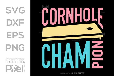 Cornhole Champion SVG Cornhole game Tshirt Bundle Cornhole Quote Design, PET 00101 SVG ETC Craft 