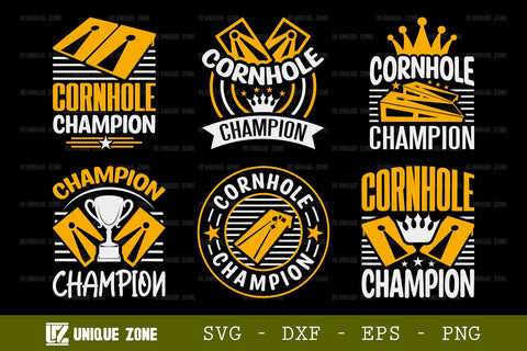 Cornhole Champion SVG Cornhole Game Tshirt Bundle Cornhole Quote Design, TG 0001 SVG Unique Zone 