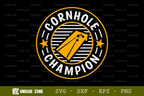 Cornhole Champion SVG Cornhole Game Tshirt Bundle Cornhole Quote Design, TG 0001 SVG Unique Zone 