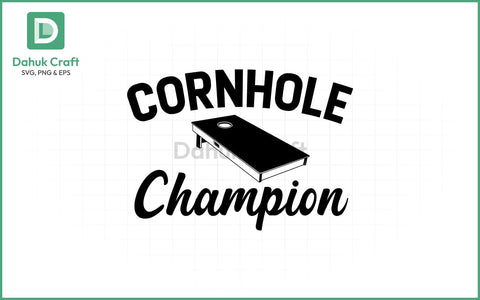 Cornhole Champion SVG – Crowned Glory Cornhole Champion SVG PNG & EPS V32 SVG dahukdesign 