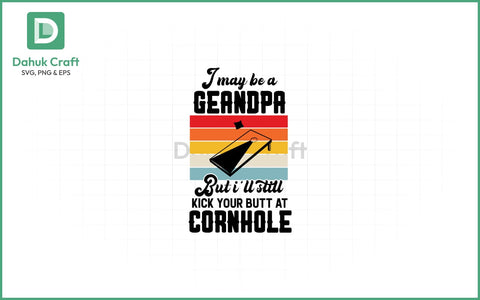 Cornhole Grandpa SVG – Retro Power Cornhole Grandpa SVG PNG & EPS V58 SVG dahukdesign 