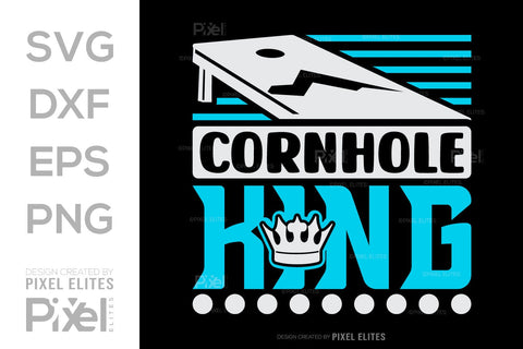 Cornhole King SVG Cornhole game Tshirt Bundle Cornhole Quote Design, PET 00102 SVG ETC Craft 