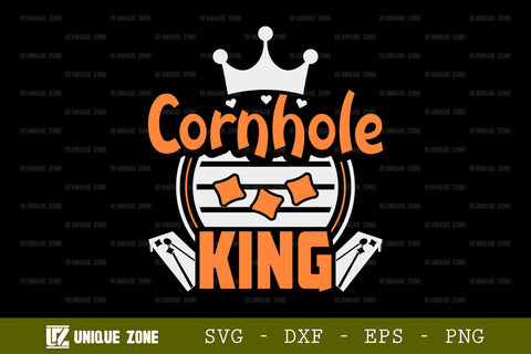 Cornhole King SVG Cornhole Game Tshirt Bundle Cornhole Quote Design, TG 0002 SVG Unique Zone 