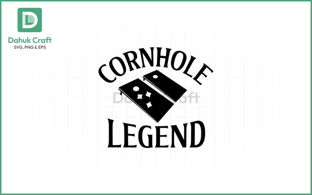 Cornhole Legend SVG – Crossed Boards Cornhole Legend SVG PNG & EPS V10 SVG dahukdesign 