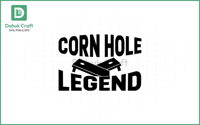 Cornhole Legend SVG – Crossed Boards Cornhole Legend SVG PNG & EPS V12 SVG dahukdesign 