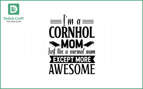 Cornhole Mom SVG – Awesome Style Cornhole Mom SVG PNG & EPS V27 SVG dahukdesign 