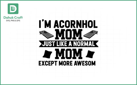 Cornhole Mom SVG – Awesome Style Cornhole Mom SVG PNG & EPS V28 SVG dahukdesign 