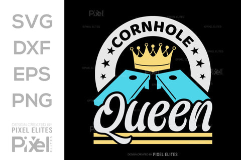 Cornhole Queen SVG Cornhole game Tshirt Bundle Cornhole Quote Design, PET 00103 SVG ETC Craft 