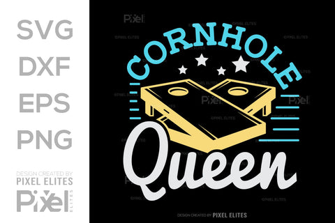 Cornhole Queen SVG Cornhole game Tshirt Bundle Cornhole Quote Design, PET 00103 SVG ETC Craft 