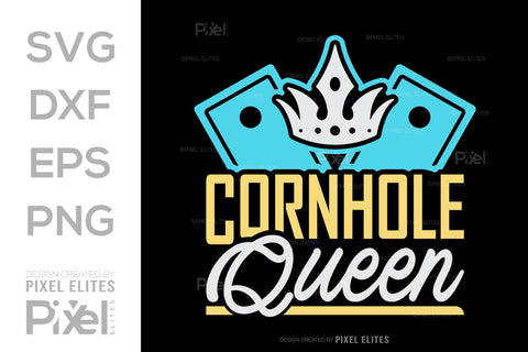 Cornhole Queen SVG Cornhole game Tshirt Bundle Cornhole Quote Design, PET 00103 SVG ETC Craft 
