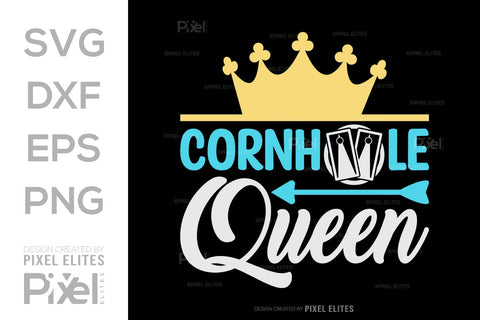 Cornhole Queen SVG Cornhole game Tshirt Bundle Cornhole Quote Design, PET 00103 SVG ETC Craft 