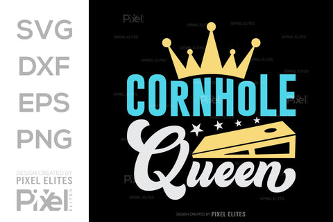 Cornhole Queen SVG Cornhole game Tshirt Bundle Cornhole Quote Design, PET 00103 SVG ETC Craft 