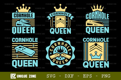 Cornhole Queen SVG Cornhole Game Tshirt Bundle Cornhole Quote Design, TG 0003 SVG Unique Zone 