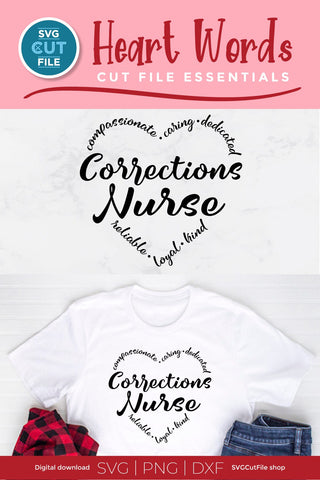 Correctional nurse svg, Corrections nurse svg, corrections nursing svg, thin silver line, hand cuffs svg, svg dxf png SVG SVG Cut File 