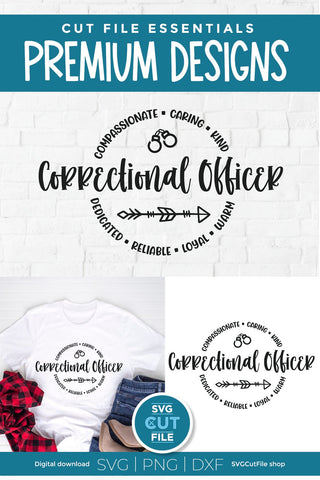 Correctional officer svg, Corrections officer svg, corrections svg, handcuffs svg, thin silver line, hand cuffs svg, svg dxf png SVG SVG Cut File 