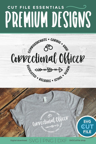 Correctional officer svg, Corrections officer svg, corrections svg, handcuffs svg, thin silver line, hand cuffs svg, svg dxf png SVG SVG Cut File 