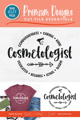 Cosmetologist svg, cosmetology svg, hair and makeup svg, hair stylist svg, salon, salon worker SVG SVG Cut File 