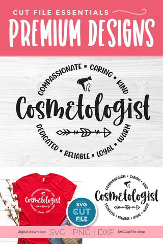 Cosmetologist svg, cosmetology svg, hair and makeup svg, hair stylist svg, salon, salon worker SVG SVG Cut File 