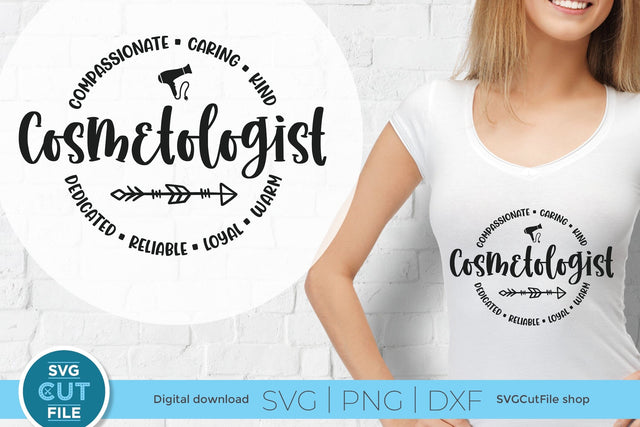 Cosmetologist svg, cosmetology svg, hair and makeup svg, hair stylist svg, salon, salon worker SVG SVG Cut File 