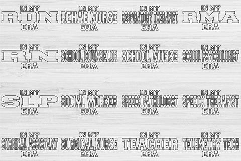 Cosmetologist Svg Cut File, Nurse Svg, In My Era Svg Files For Cricut, Radiology Tech Svg Silhouette Digital Design, Esthetician Sublimation SVG TiffsCraftyCreations 