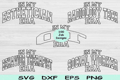 Cosmetologist Svg Cut File, Nurse Svg, In My Era Svg Files For Cricut, Radiology Tech Svg Silhouette Digital Design, Esthetician Sublimation SVG TiffsCraftyCreations 