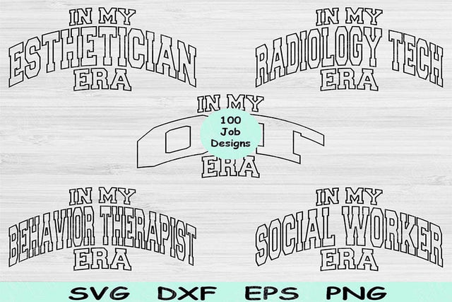 Cosmetologist Svg Cut File, Nurse Svg, In My Era Svg Files For Cricut, Radiology Tech Svg Silhouette Digital Design, Esthetician Sublimation SVG TiffsCraftyCreations 
