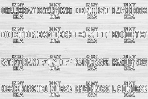 Cosmetologist Svg Cut File, Nurse Svg, In My Era Svg Files For Cricut, Radiology Tech Svg Silhouette Digital Design, Esthetician Sublimation SVG TiffsCraftyCreations 