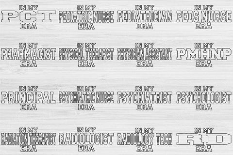 Cosmetologist Svg Cut File, Nurse Svg, In My Era Svg Files For Cricut, Radiology Tech Svg Silhouette Digital Design, Esthetician Sublimation SVG TiffsCraftyCreations 