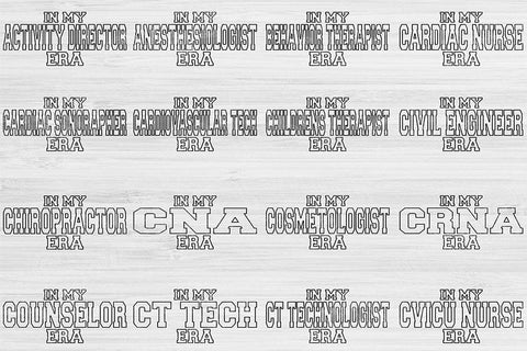 Cosmetologist Svg Cut File, Nurse Svg, In My Era Svg Files For Cricut, Radiology Tech Svg Silhouette Digital Design, Esthetician Sublimation SVG TiffsCraftyCreations 