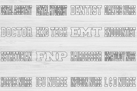 Cosmetologist Svg Cut File, Nurse Svg, Teacher Svg Files For Cricut, Radiology Tech Svg Digital Designs, Esthetician Shirt Sublimation Png SVG TiffsCraftyCreations 