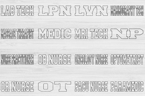 Cosmetologist Svg Cut File, Nurse Svg, Teacher Svg Files For Cricut, Radiology Tech Svg Digital Designs, Esthetician Shirt Sublimation Png SVG TiffsCraftyCreations 