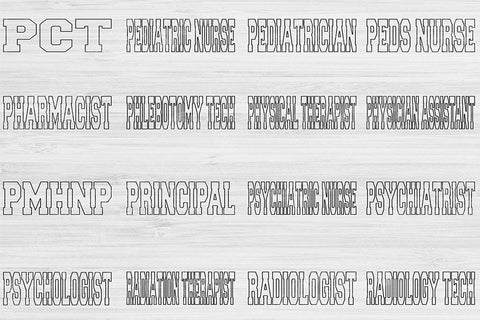 Cosmetologist Svg Cut File, Nurse Svg, Teacher Svg Files For Cricut, Radiology Tech Svg Digital Designs, Esthetician Shirt Sublimation Png SVG TiffsCraftyCreations 