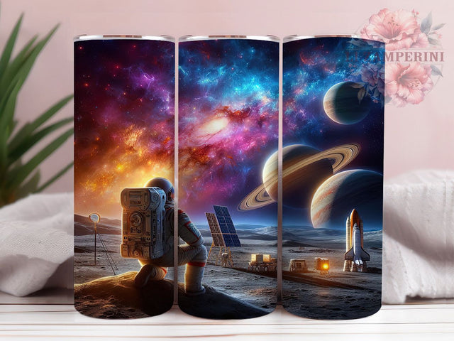 Cosmic Astronaut Rocket Tumbler, Space Exploration Wrap, 20oz Tumbler Sublimation, Cosmic Adventure Design, Galaxy Rocket Sublimation, Sci-Fi Space Tumbler, Outer Space Wrap Sublimation Li Zamperini 