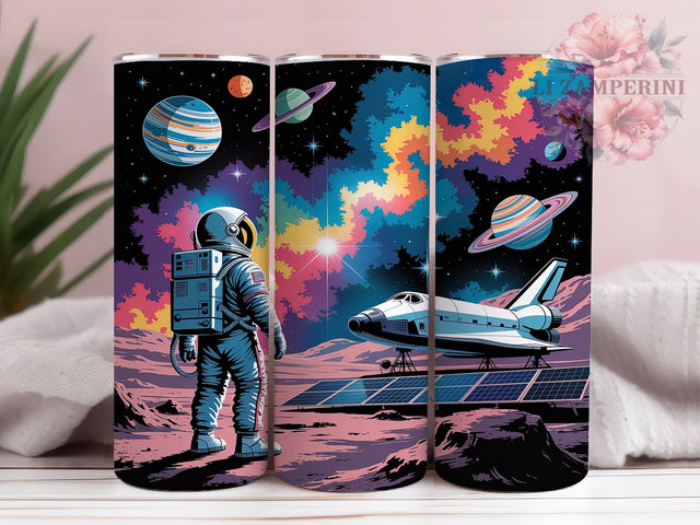 Cosmic Astronaut Rocket Tumbler, Space Exploration Wrap, 20oz Tumbler Sublimation, Cosmic Adventure Design, Galaxy Rocket Sublimation, Sci-Fi Space Tumbler, Outer Space Wrap Sublimation Li Zamperini 
