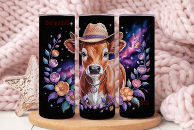 Cosmic Calf 20oz Tumbler Wrap Sublimation DesignSVG 